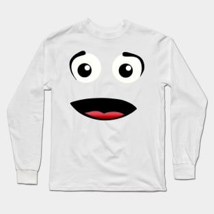 Emoji - scary face Long Sleeve T-Shirt